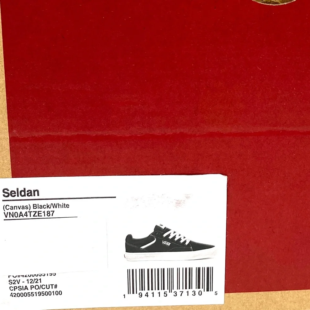 💖MEGA SALE💖VANS Seldan Canvas Black Casual  Women’s   Low Top VN0A4TZE187 - Picture 9 of 10